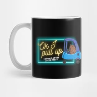 Ok I Pull Up Capybara Neon Mug